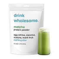 Matcha Egg White Protein Powder | for Sensitive Stomachs | Easy to Digest | Gut Friendly | No Bloating | Dairy Free Protein Powder | Lactose Free Protein Powder | 1.09 lb