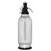 iSi North America Soda Siphon Classic Mesh Sodamaker for Making Carbonating Beverages, 1 Quart, Stainless Steel,Silver