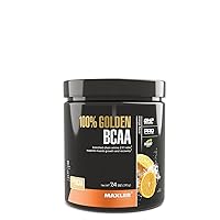 Maxler 100% Golden BCAA Powder - Intra & Post Workout Recovery Drink for Accelerated Muscle Recovery & Lean Muscle Growth - 6 g Vegan BCAAs Amino Acids - 30 Servings - Orange
