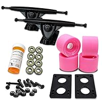 Yocaher Longboard Skateboard Trucks Wheels Combo Set 71mm Wheels + 7