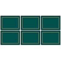 Pimpernel Classic Emerald Placemats - Set of 6