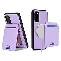 Ｈａｖａｙａ for Galaxy S20 FE 5G case Wallet magsafe Compatible Samsung Galaxy S20 FE case Magnetic with Card Holder S20 Fan Edition Leather Phone case Magnetic Wallet Detachable-Purple