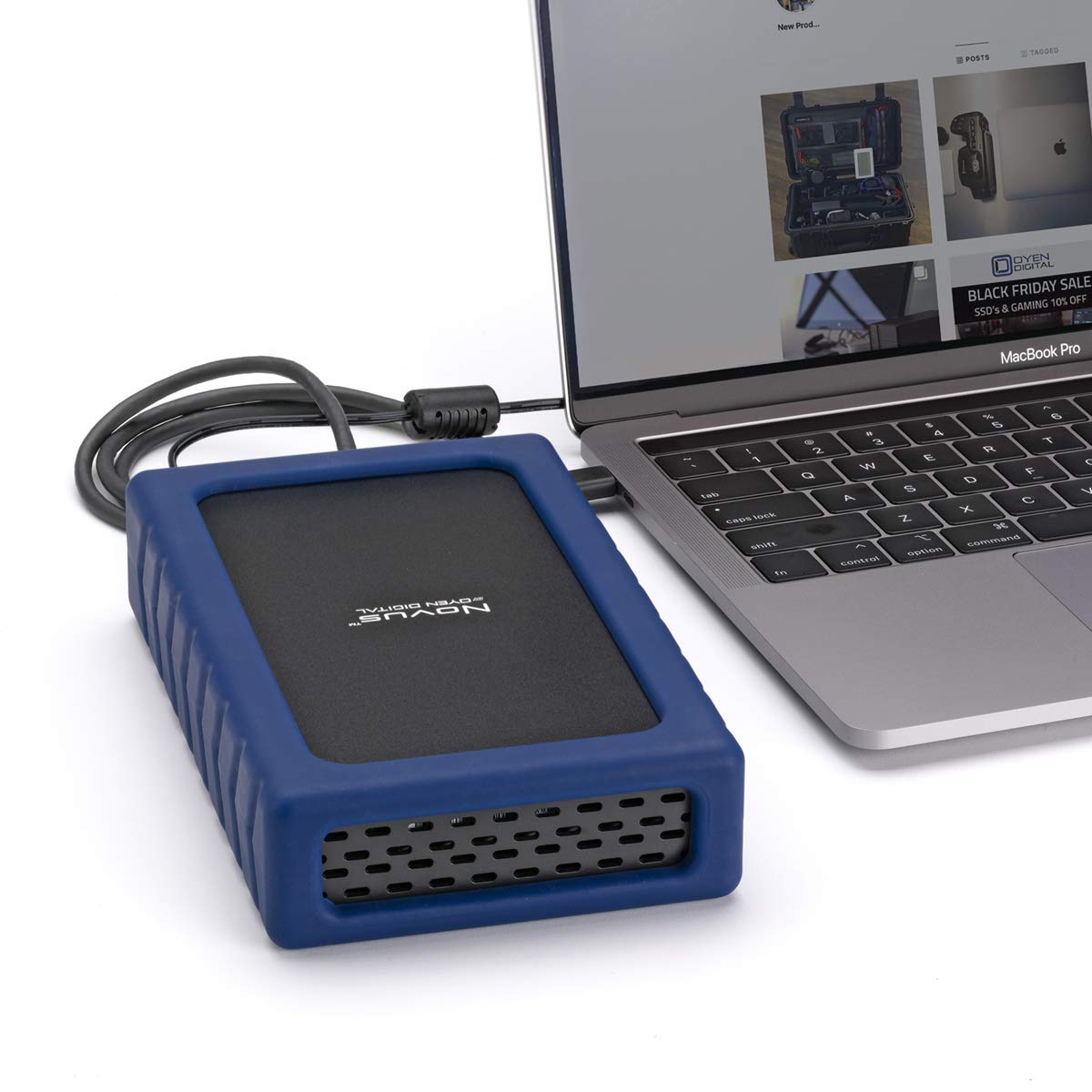 Oyen Digital Novus 20TB External USB-C 7200RPM Hard Drive, (3N1-C-20T-BL)