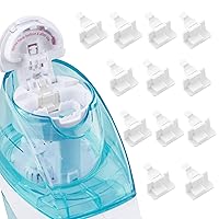 Silicone Saltwater Pods Refills Accessories Compatible with Navage Nasal Care Nasal Irrigation System - Save Salt Water pods for Easy Operation (12 Pack -White)