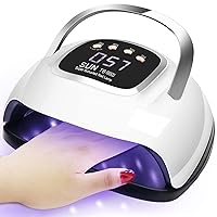 UV Nail Lamp, Dryer 220W Light for Nails with 4 Timers LED Lamp Gel Polish Kit Professional Art Tools Automatic Sensor
