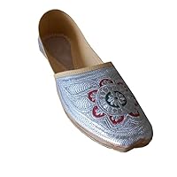 Men Jutties Traditional Indian Faux Leather with Embroidery Wedding Shoes
