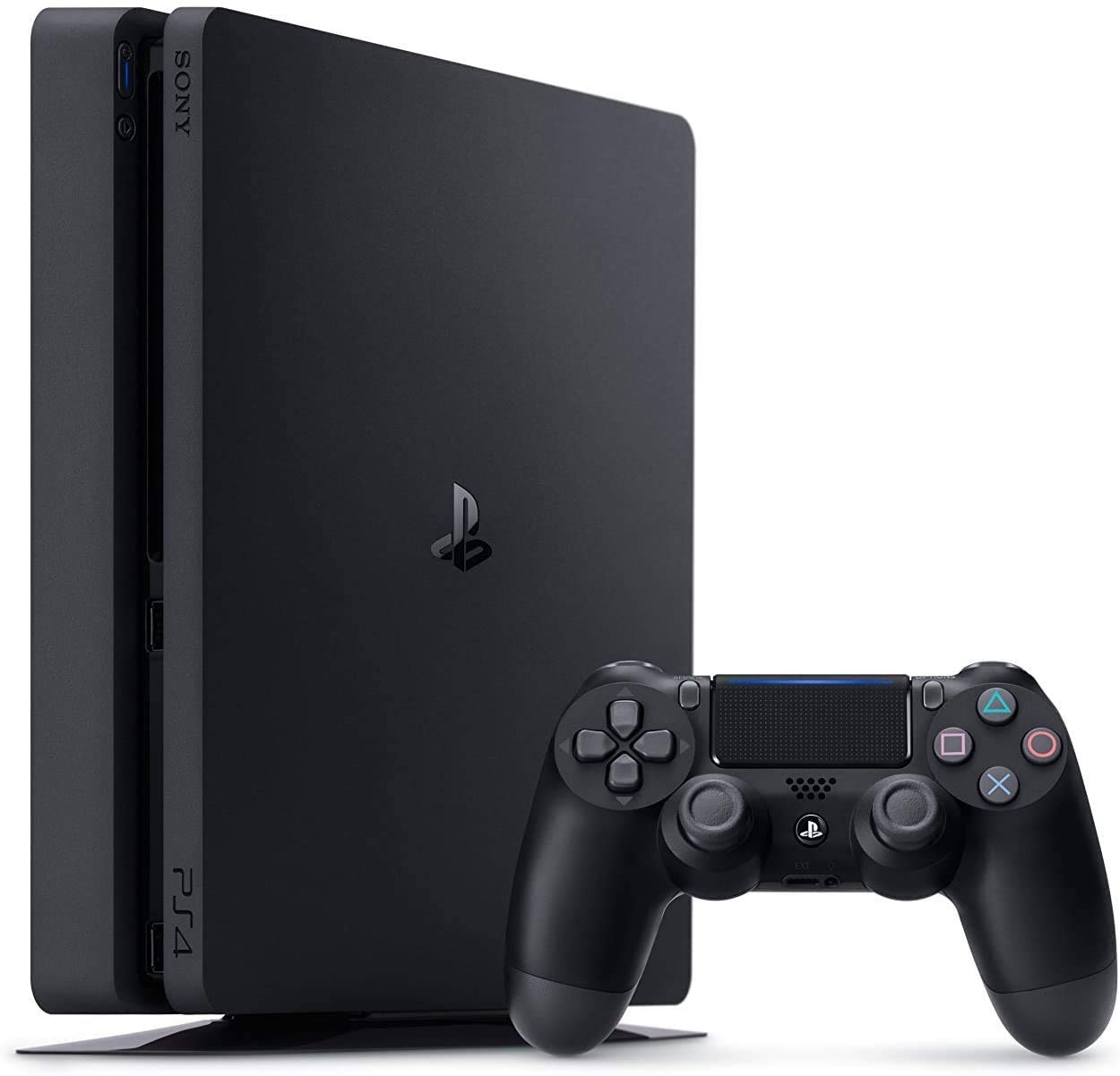 PS 4 Slim Seyted Upgraded 2TB Console with Wireless Controller, Jet Black