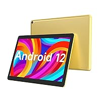 Tablet 10 inch, Android 12 Tablet, 32GB ROM 512GB Expand Computer Tablets, Quad Core Processor 6000mAh Battery, 1280x800 IPS Touch Screen, 2+8MP Dual HD Camera, Bluetooth WiFi Tablet PC
