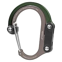 GEAR AID HEROCLIP Carabiner Gear Clip and Hook (Medium) for Camping, Backpack, Suitcases and Garage Organization