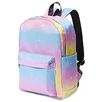 Lightweight Kids Backpack For School Boys and Girls, Preschool Kindergarten, Primary School, Daily Medium Size 3-14 Years Old (Rainbow2)