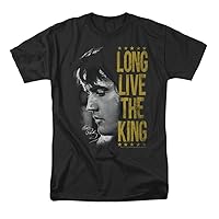 Elvis Presley T-Shirt: Long Live The King (Black) (3XL)
