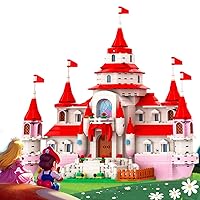 Kids Toys for 6 7 8 9 + Year Old, Princess Castle of Mushroom Kingdom Building Blocks Set, STEM Projects for Boys and Girls, Compatible with All Major Brands for Birthday Easter Basket Gifts Ideals
