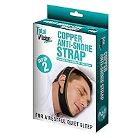 Copper Anti Snore Chin Strap for Snoring Set of 2