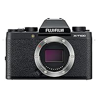 Fujifilm X-T100 Mirrorless Digital Camera, Black (Body Only)