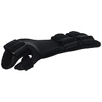 OTC Soft Resting Hand Splint, Night Immobilizer for Wrist, Fingers and Thumb, Stroke Hand, Black, Large/X-Large