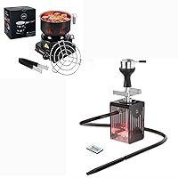 Kitosun Electric Stove Coconut Charcoal Starter -120V~600W Hot Plate - Portable Hookah Set with Everything