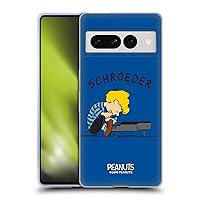 Head Case Designs Officially Licensed Peanuts Schroeder Characters Soft Gel Case Compatible with Google Pixel 7 Pro