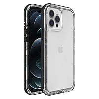 LifeProof Next Series Case for iPhone 12 Pro Max - Black Crystal (Clear/Black) (Pack of 1)