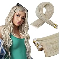 Full Shine 20 Inch Genius Weft Hair Extensions Virgin Hair Weft Extensions Soft Machine Remy Straight and ce Blonde Insert Virgin Tape in Hair Extensions