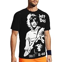 T Shirt Jeff Beck Boy's Fashion Sports Clothes Summer Round Neck Short Sleeves Tee