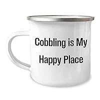 Cobbling Gifts | Funny Cobbling Is My Happy Place Camping Mug | Unique Cobbling Gifts for Father's Day | Gifts from Wife to Husband | Gifts for Dad
