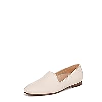 Vionic Women’s North Willa Comfort Flats- Supportive Slip-On Walking Flats with Arch Support Cream White Leather 7 Wide