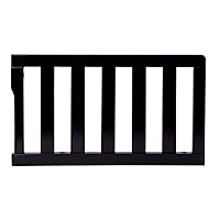 Convertible Crib Toddler Guard Rail in Black, Converts Cribs to Toddler Beds, Solid Wood Construction