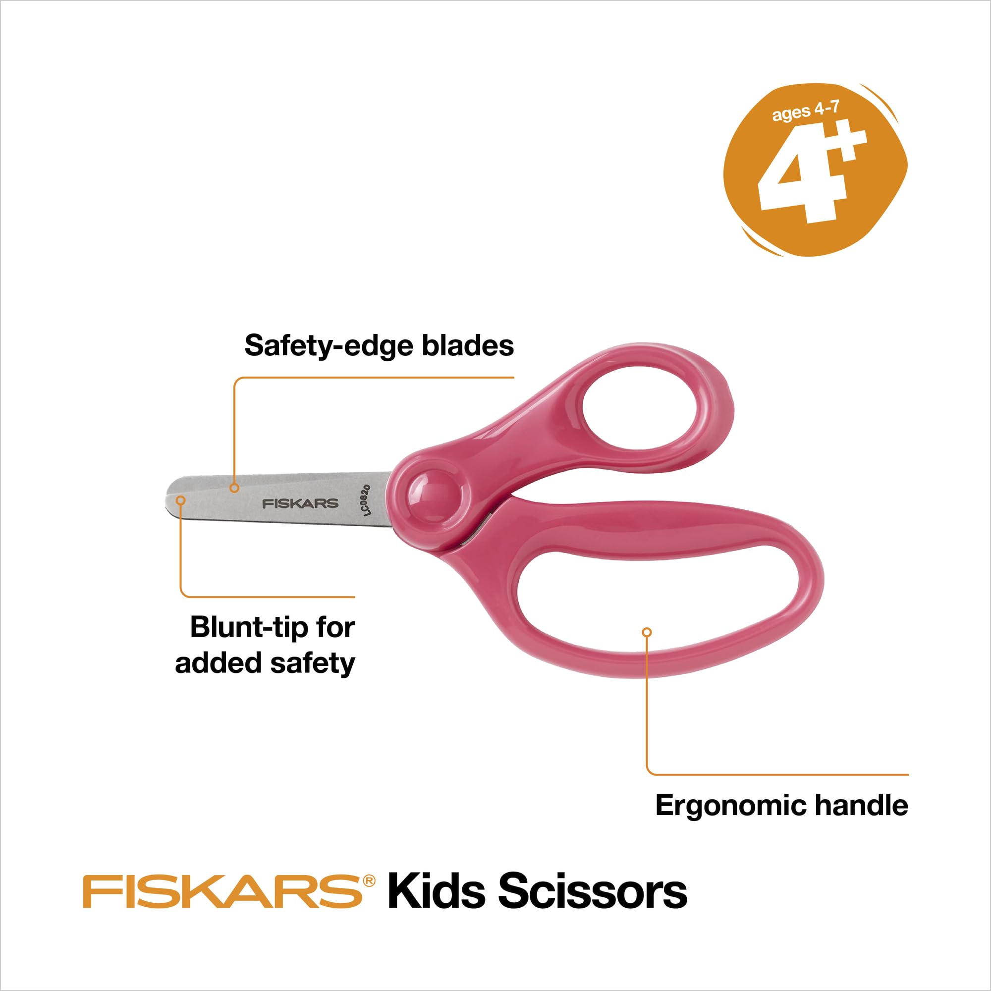 Fiskars® Blunt-tip Kids Scissors, Pink (5 in.)