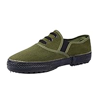 Icegrey Men's Work Shoes Slip-On Sneaker Chinese Army Shoes
