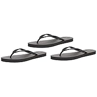 Amazon Essentials Women's Flip Flops, Pack of 3