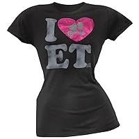 Old Glory E.t. - Womens I Heart Et Juniors T-Shirt X-large Black