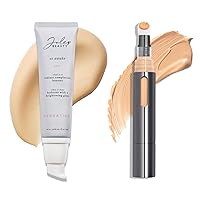 Julep Full Face Radiance Set | So Awake Complexion Booster Daily Moisturizer + Skin Perfecting Cushion Complexion Concealer + Foundation - 210 Medium