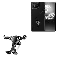 BoxWave Car Mount Compatible with ASUS ROG Phone 8 Pro - X-Switch Car Mount, Air Vent Mounted Car Mount Simple Minimal - Jet Black