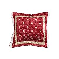 1/12 Scale Red Pillow Cushion Dollhouse Decoration Accessories Sofa Couch Miniature Bedroom Furniture Scene Model 4x4cm