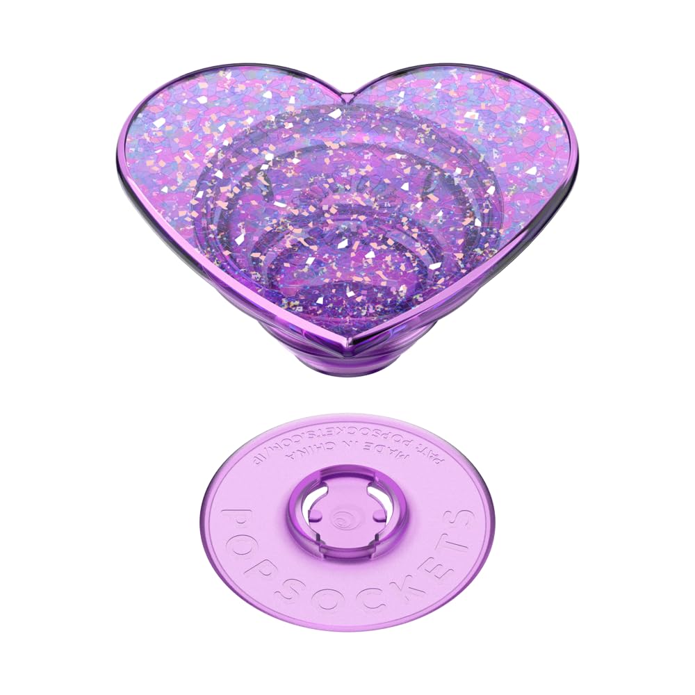 ​​​​PopSockets Phone Grip with Expanding Kickstand - Iridescent Confetti Dreamy Heart