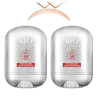 Bio Sun Stick for Face and Body, Bio Hydrating Sunscreen Stick, Korean SPF 50+ PA++++ No White Cast, Hydrating, Moisturizing, UV Defense, Travel Size