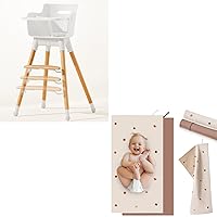 Baby High Chair + 2 Pieces Portable Changing Pad