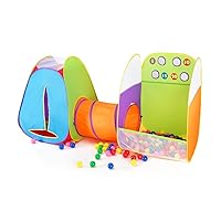 Alvantor Kids Indoor Toddler Toys Children Tent Pop up Play Tunnel Ball Pit Girls Boys Outdoor House 8021 Fun Toss It Game Zone 3-in-1
