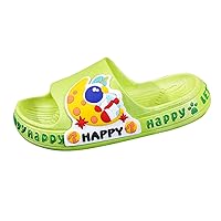 Kid Toddler Unisex Cartoon Astronaut Pattern Slipper Soft Bottom Non-Slip Slides Summer Cute Beach Water Shoes