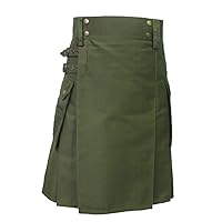 Womens 19 Inch Length Cotton Utility Skirt