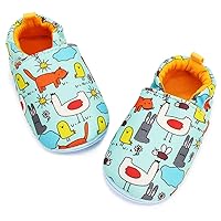 LAFEGEN Baby Boy Girl Walking Shoes Non Slip Soft Sole Infant Toddler Slipper Newborn Moccasins First Walker House Crib Sneaker Shoes