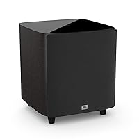 JBL Studio 650P, Dark Wood - Powered Subwoofer - 10” PolyPlas Cone Woofer with Dual Down-Firing Tuned Ports & 250w Rms Amplifier