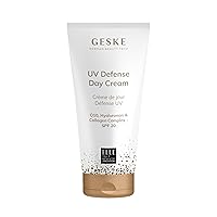 GESKE UV Defense Day Cream | SPF 20 | Q10 Face Cream with Collagen | Moisturizing, Anti-Wrinkle Skin Cream | Vegan Formula | Complements SmartAppGuided™ Devices | For Men, Women & All Genders
