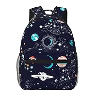 Space Planets Printed Large Backpack For Men Women Personalized Laptop Tablet Travel Daypacks Shoulder Bag