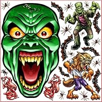 Giant Monster Head Halloween Wall Art Removable Decal Stickers