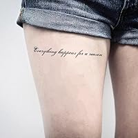 Thigh Quotes Temporary Tattoo Sticker (Set of 2) - OhMyTat