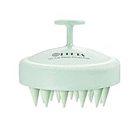 HEETA Scalp Massager Hair Growth, Soft Silicone Bristles to Remove Dandruff and Relieve Itching, Scalp Scrubber for Hair Care Relax Scalp, Shampoo Brush for Wet Dry Hair, Upgraded Material, Green