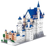 Germany Neuschwanstein Castle Building Blocks Set (11810Pcs) Famous World Architecture Model Educational Toys Micro Bricks for Kids Adults
