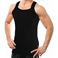 2-4 Packs Men's G-Unit Style Cotton Tank Tops Square Cut Muscle Rib A-Shirts