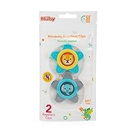 Mosquito Clips for Baby & Toddler with Naturally Inspired Ingredients, Citronella & Lemongrass, DEET Free, 1 Pack (2 Clips), Oil